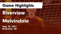 Riverview  vs Melvindale  Game Highlights - Aug. 26, 2021