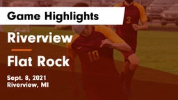 Riverview  vs Flat Rock Game Highlights - Sept. 8, 2021