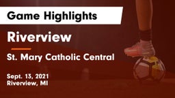 Riverview  vs St. Mary Catholic Central  Game Highlights - Sept. 13, 2021