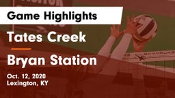 Tates Creek  vs Bryan Station  Game Highlights - Oct. 12, 2020