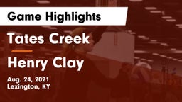 Tates Creek  vs Henry Clay  Game Highlights - Aug. 24, 2021