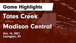 Tates Creek  vs Madison Central  Game Highlights - Oct. 14, 2021