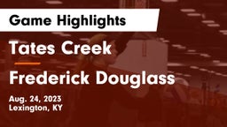 Tates Creek  vs Frederick Douglass Game Highlights - Aug. 24, 2023