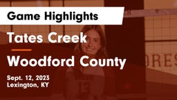Tates Creek  vs Woodford County  Game Highlights - Sept. 12, 2023