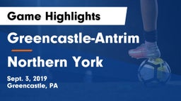 Greencastle-Antrim  vs Northern York  Game Highlights - Sept. 3, 2019
