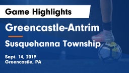 Greencastle-Antrim  vs Susquehanna Township  Game Highlights - Sept. 14, 2019