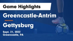 Greencastle-Antrim  vs Gettysburg Game Highlights - Sept. 21, 2022