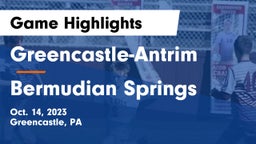Greencastle-Antrim  vs Bermudian Springs Game Highlights - Oct. 14, 2023