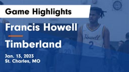 Francis Howell  vs Timberland  Game Highlights - Jan. 13, 2023