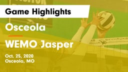 Osceola  vs WEMO Jasper Game Highlights - Oct. 25, 2020