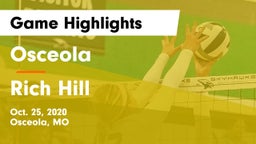 Osceola  vs Rich Hill  Game Highlights - Oct. 25, 2020