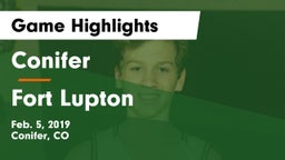 Conifer  vs Fort Lupton  Game Highlights - Feb. 5, 2019