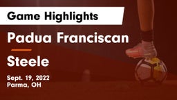 Padua Franciscan  vs Steele  Game Highlights - Sept. 19, 2022