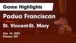 Padua Franciscan  vs St. Vincent-St. Mary  Game Highlights - Oct. 19, 2022