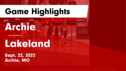 Archie  vs Lakeland  Game Highlights - Sept. 22, 2022
