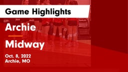 Archie  vs Midway Game Highlights - Oct. 8, 2022