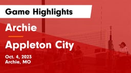 Archie  vs Appleton City  Game Highlights - Oct. 4, 2023