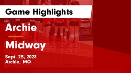 Archie  vs Midway  Game Highlights - Sept. 23, 2023