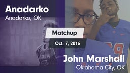 Matchup: Anadarko  vs. John Marshall  2016