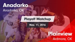 Matchup: Anadarko  vs. Plainview  2016