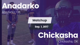 Matchup: Anadarko  vs. Chickasha  2017