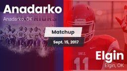 Matchup: Anadarko  vs. Elgin  2017
