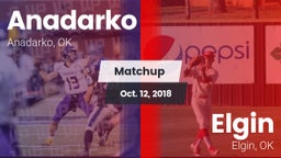 Matchup: Anadarko  vs. Elgin  2018