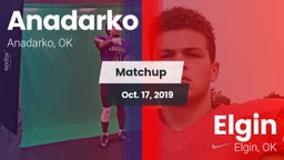 Matchup: Anadarko  vs. Elgin  2019