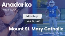 Matchup: Anadarko  vs. Mount St. Mary Catholic  2020