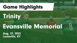 Trinity  vs Evansville Memorial Game Highlights - Aug. 27, 2022