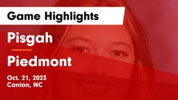 Pisgah  vs Piedmont  Game Highlights - Oct. 21, 2023