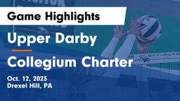 Upper Darby  vs Collegium Charter  Game Highlights - Oct. 12, 2023