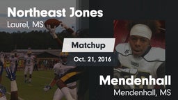 Matchup: Northeast Jones vs. Mendenhall  2016