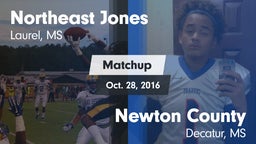 Matchup: Northeast Jones vs. Newton County  2016