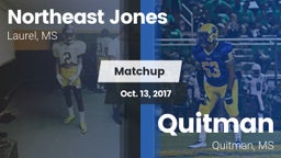 Matchup: Northeast Jones vs. Quitman  2017
