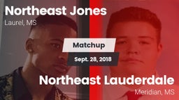 Matchup: Northeast Jones vs. Northeast Lauderdale  2018