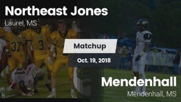 Matchup: Northeast Jones vs. Mendenhall  2018