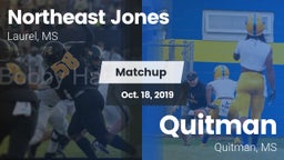 Matchup: Northeast Jones vs. Quitman  2019