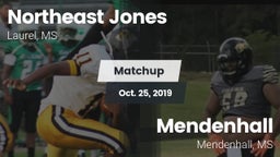 Matchup: Northeast Jones vs. Mendenhall  2019
