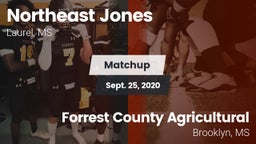 Matchup: Northeast Jones vs. Forrest County Agricultural  2020