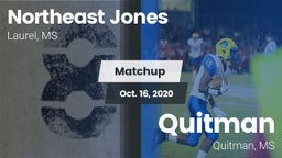 Matchup: Northeast Jones vs. Quitman  2020