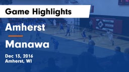 Amherst  vs Manawa Game Highlights - Dec 13, 2016