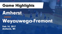Amherst  vs Weyauwega-Fremont  Game Highlights - Feb 14, 2017