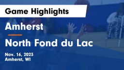 Amherst  vs North Fond du Lac  Game Highlights - Nov. 16, 2023