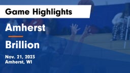 Amherst  vs Brillion  Game Highlights - Nov. 21, 2023