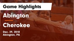 Abington  vs Cherokee  Game Highlights - Dec. 29, 2018