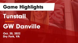 Tunstall  vs GW Danville  Game Highlights - Oct. 20, 2022