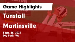 Tunstall  vs Martinsville  Game Highlights - Sept. 26, 2023