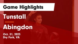 Tunstall  vs Abingdon  Game Highlights - Oct. 31, 2023