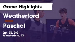 Weatherford  vs Paschal  Game Highlights - Jan. 30, 2021
